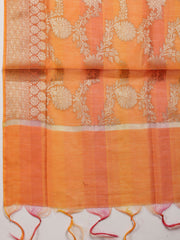 Woven Chanderi Unstitched Suit With Dupatta