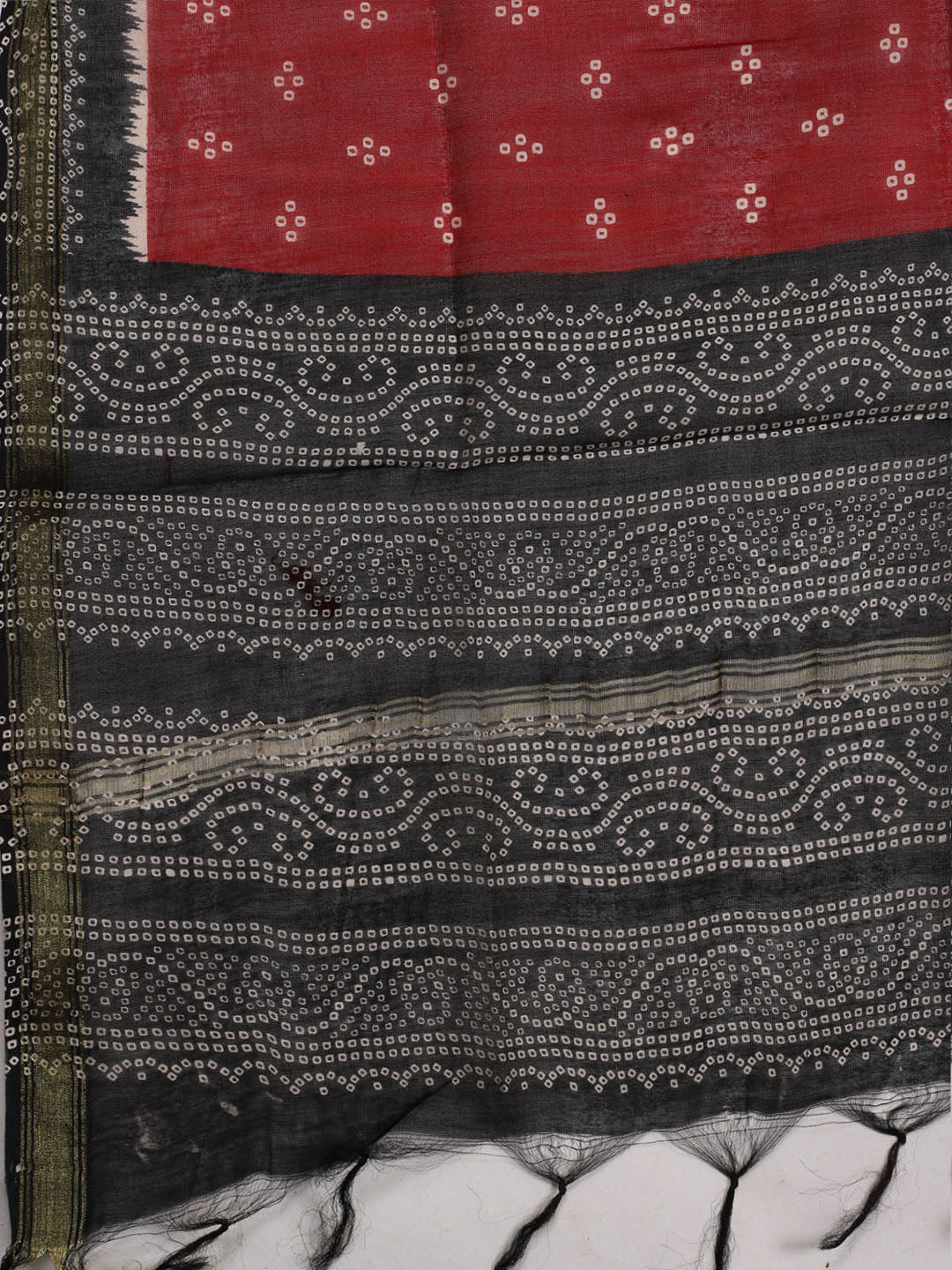 Neck Patti Cotton Blend Unstitched Suit Dupatta