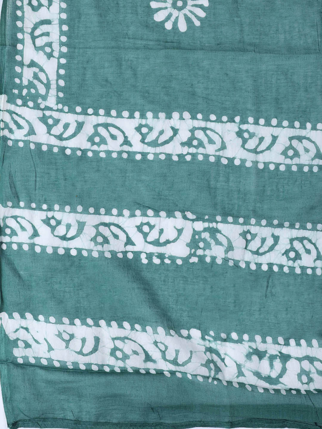 Printed Cotton Blend Unstitched Suit With Dupatta