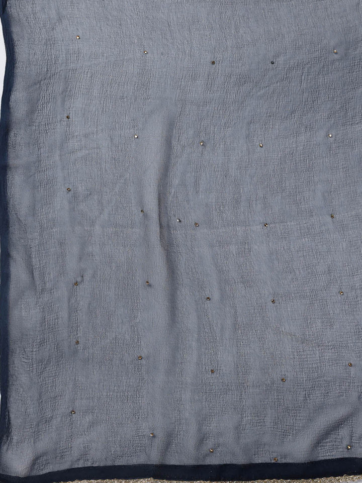 Woven Chanderi Unstitched Suit Piece With Dupatta