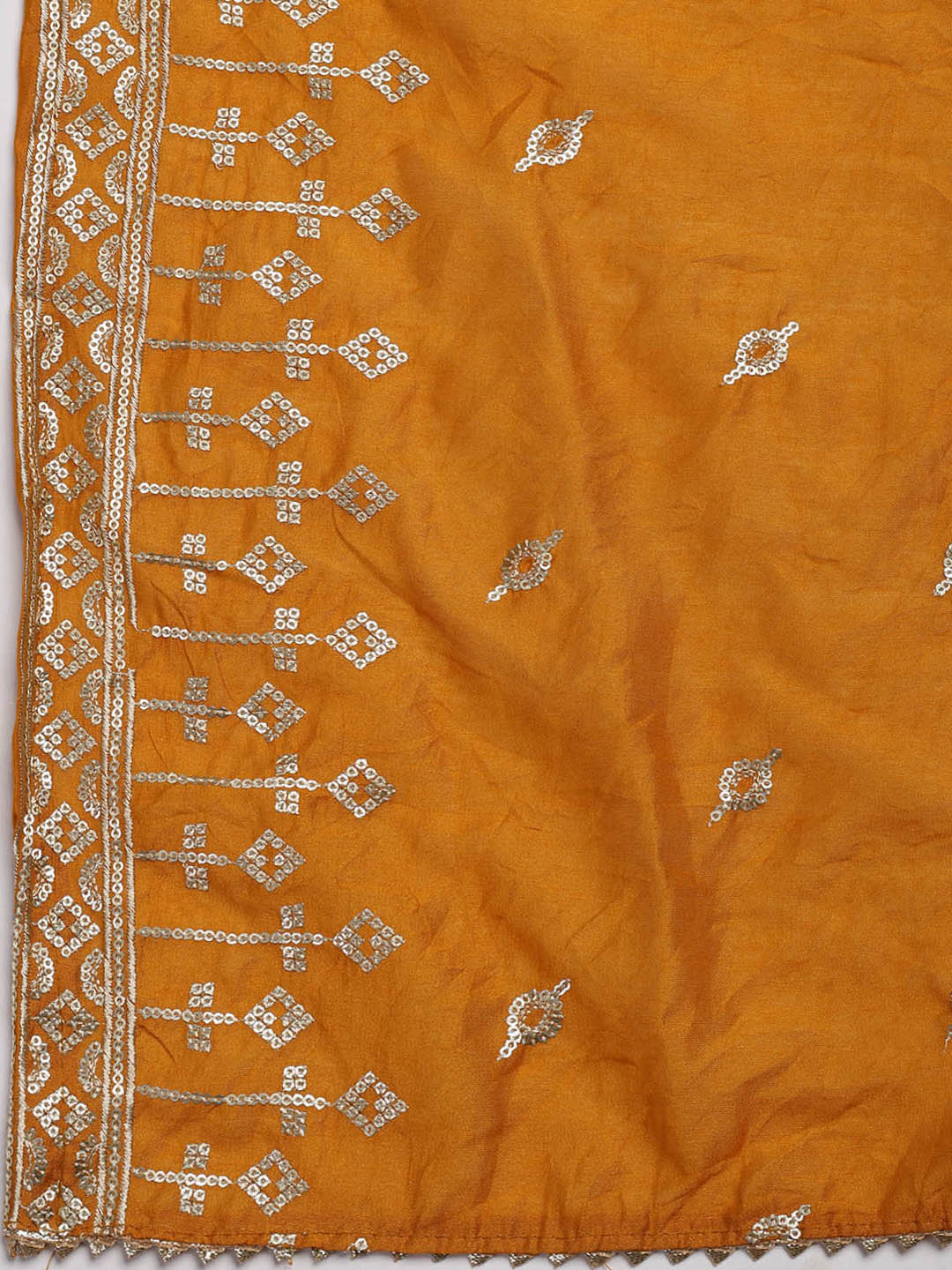 Embroidered Cotton Blend Unstitched Suit Piece With Dupatta