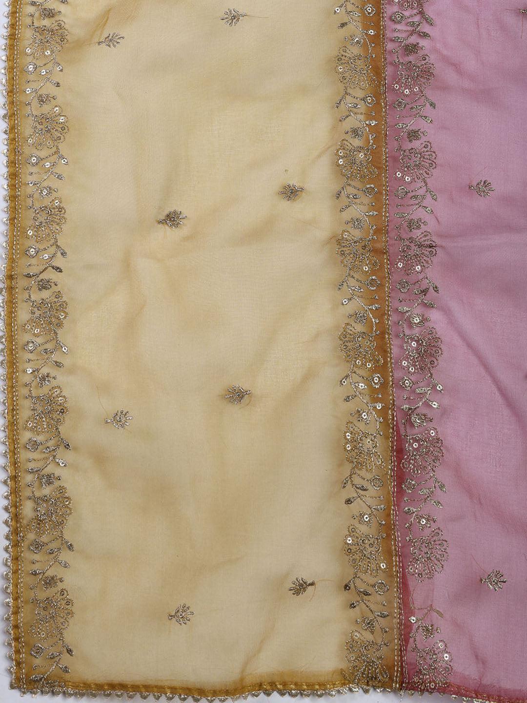 Embroidery Chanderi Unstitched Suit With Dupatta
