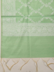 Woven Chanderi Unstitched Suit With Dupatta