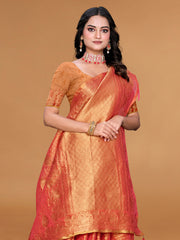 Zari Jaal Cotton Woven Saree