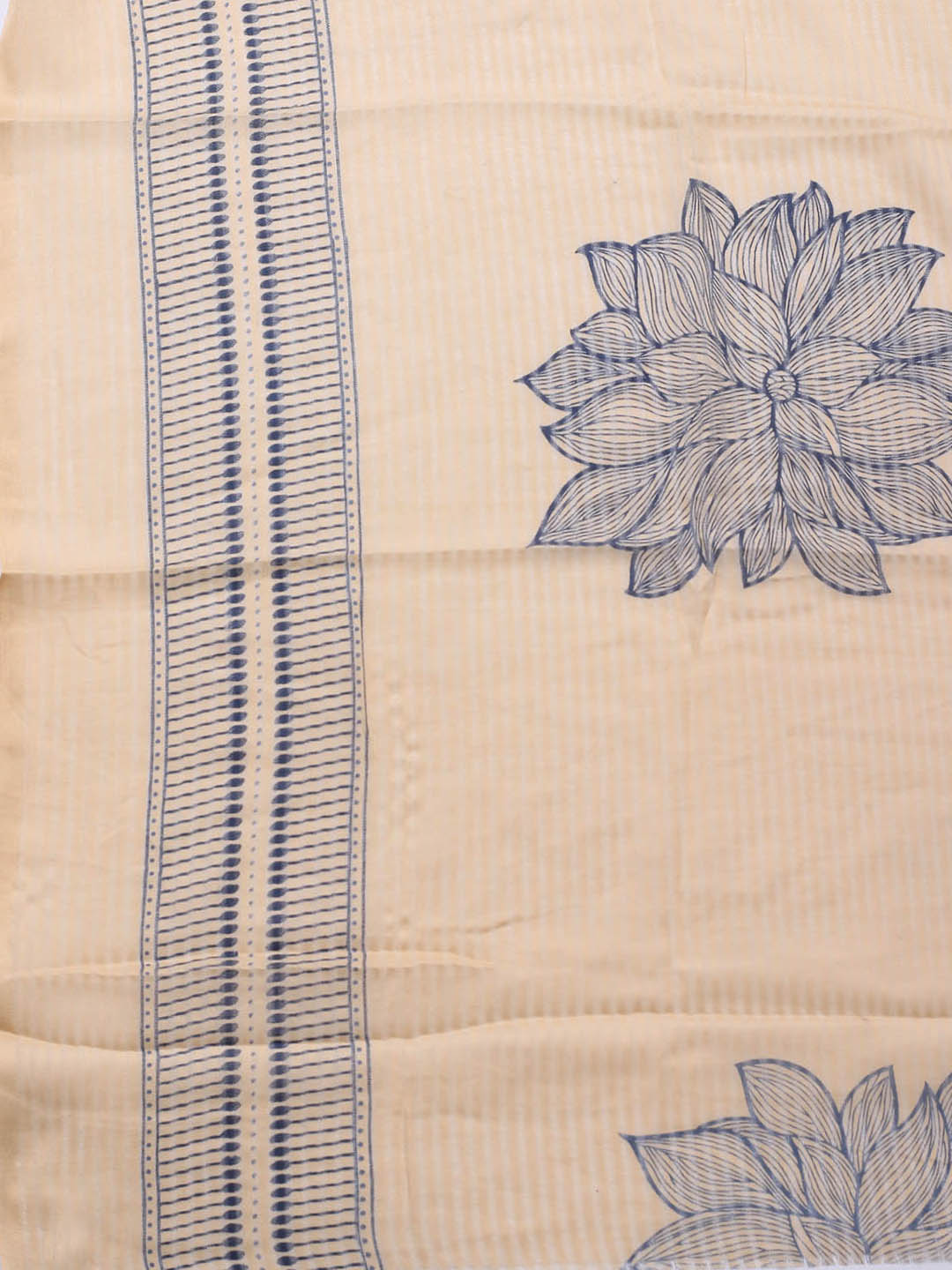 Printed Cotton Blend Unstitched Suit With Dupatta