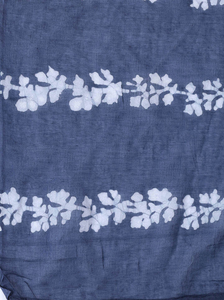 Printed Cotton Blend Unstitched Suit With Dupatta