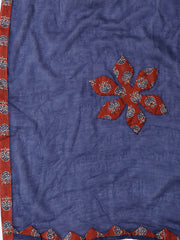 Printed Cotton Blend Unstitched Suit With Dupatta