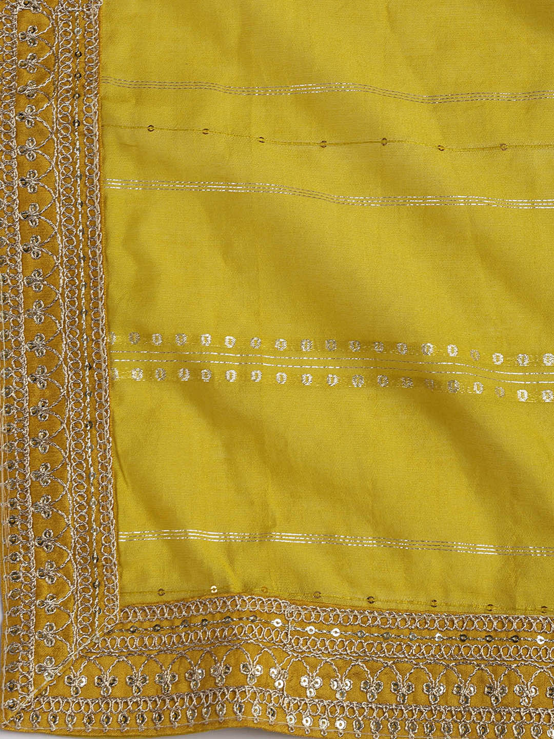 Neck Embroidery Chanderi Unstitched Suit With Dupatta