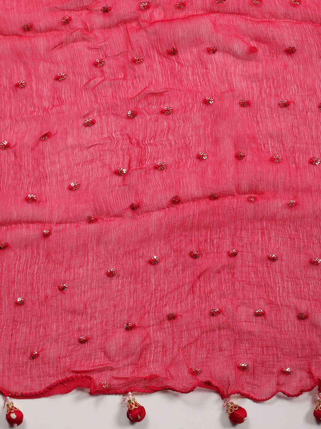 Neck Patti Cotton Blend Unstitched Suit Piece With Dupatta