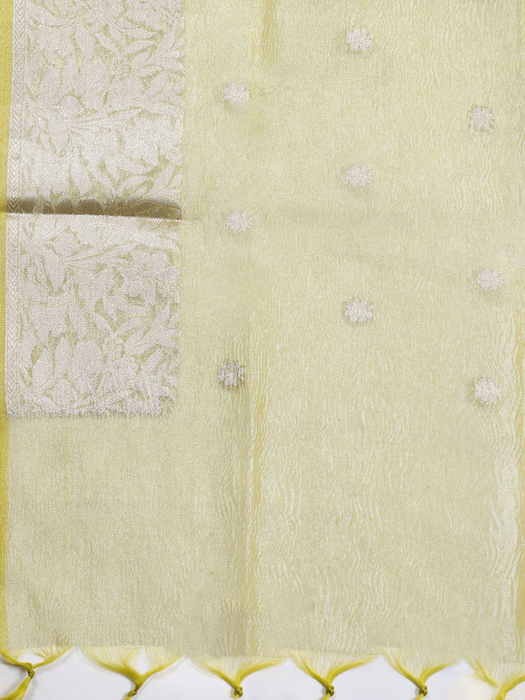 Neck Embroidered Tissue Unstitched Suit Piece With Dupatta