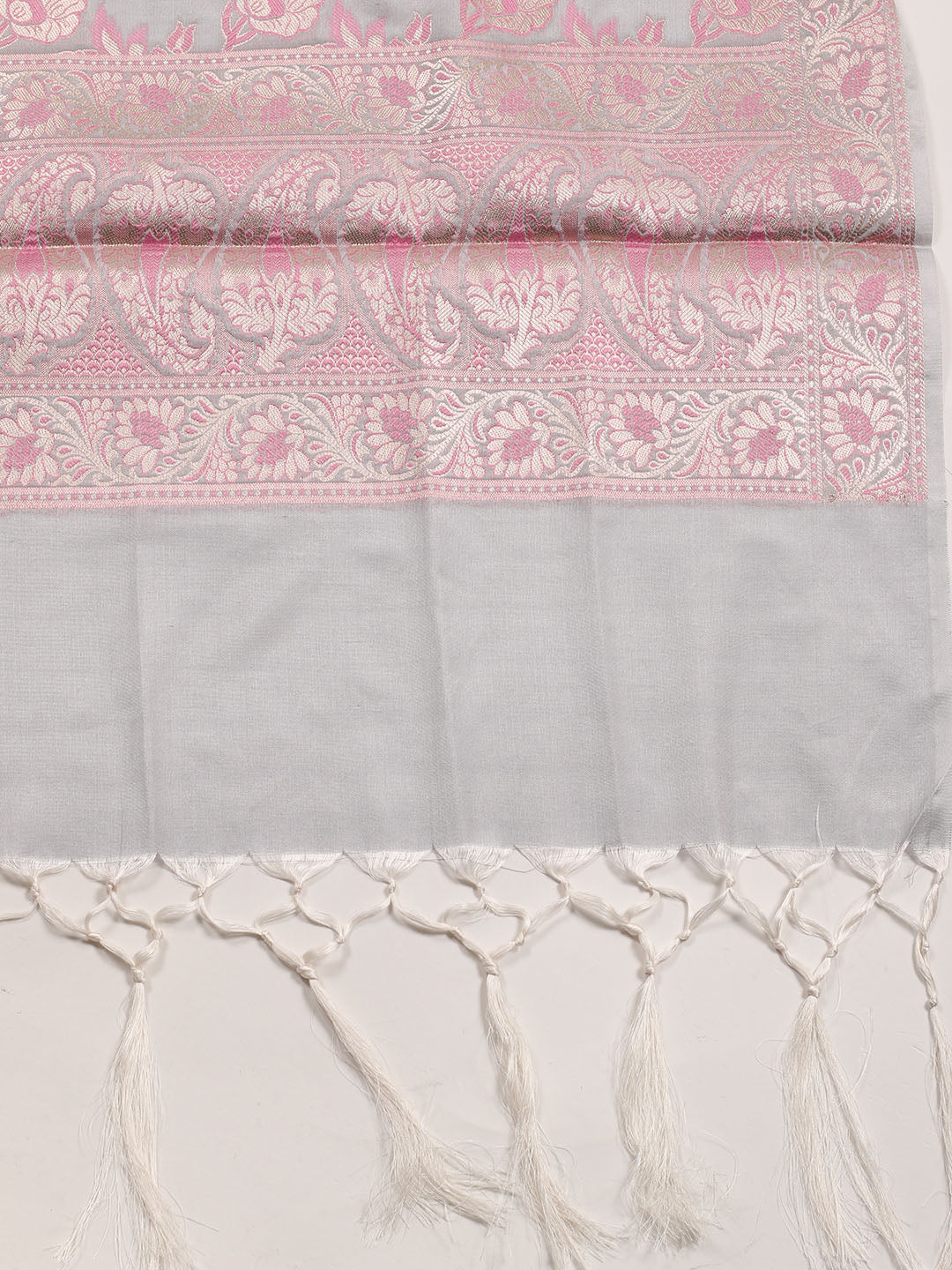 Woven Chanderi Unstitched Suit Piece With Dupatta