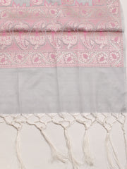 Woven Chanderi Unstitched Suit Piece With Dupatta