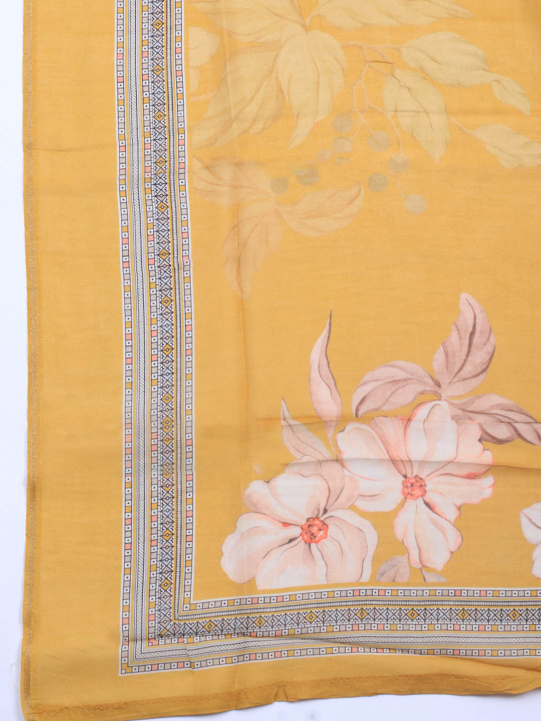 Printed Muslin Unstitched Suit With Dupatta
