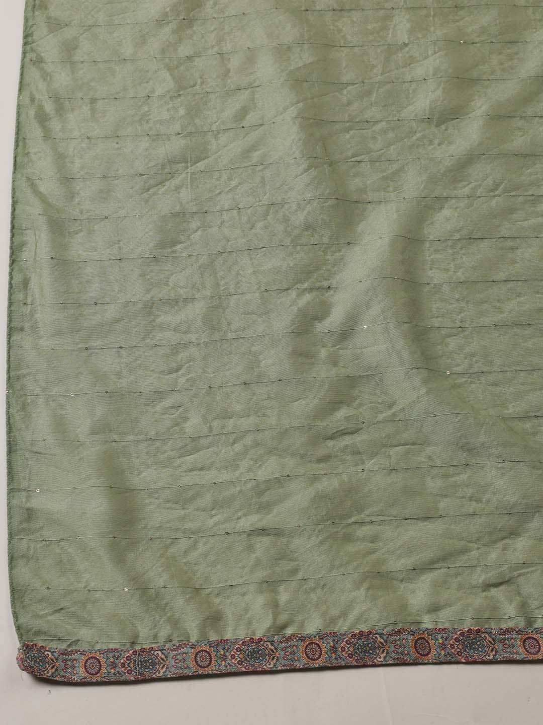 Neck Embroidery Cotton Blend Unstitched Suit Piece With Dupatta