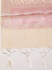 Woven Chanderi Unstitched Suit Piece With Dupatta