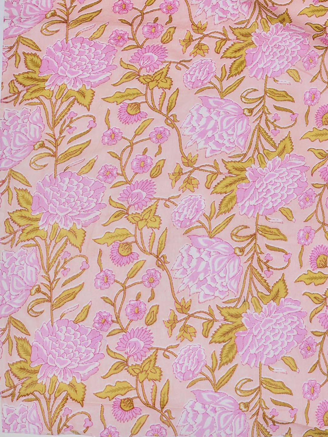 Printed Cotton Blend Unstitched Suit With Dupatta