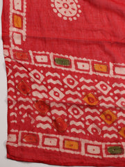 Printed Cotton Blend Unstitched Suit With Dupatta