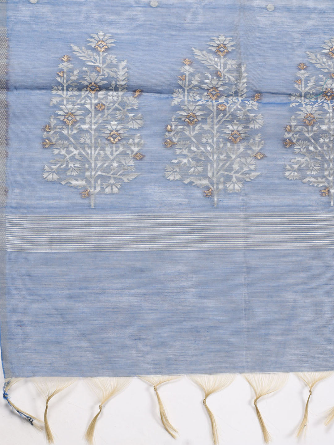 Jamdani Chanderi Unstitched Suit Piece With Dupatta
