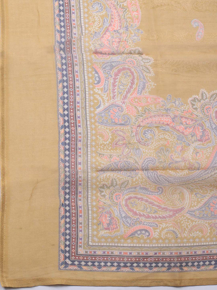 Printed Muslin Unstitched Suit With Dupatta