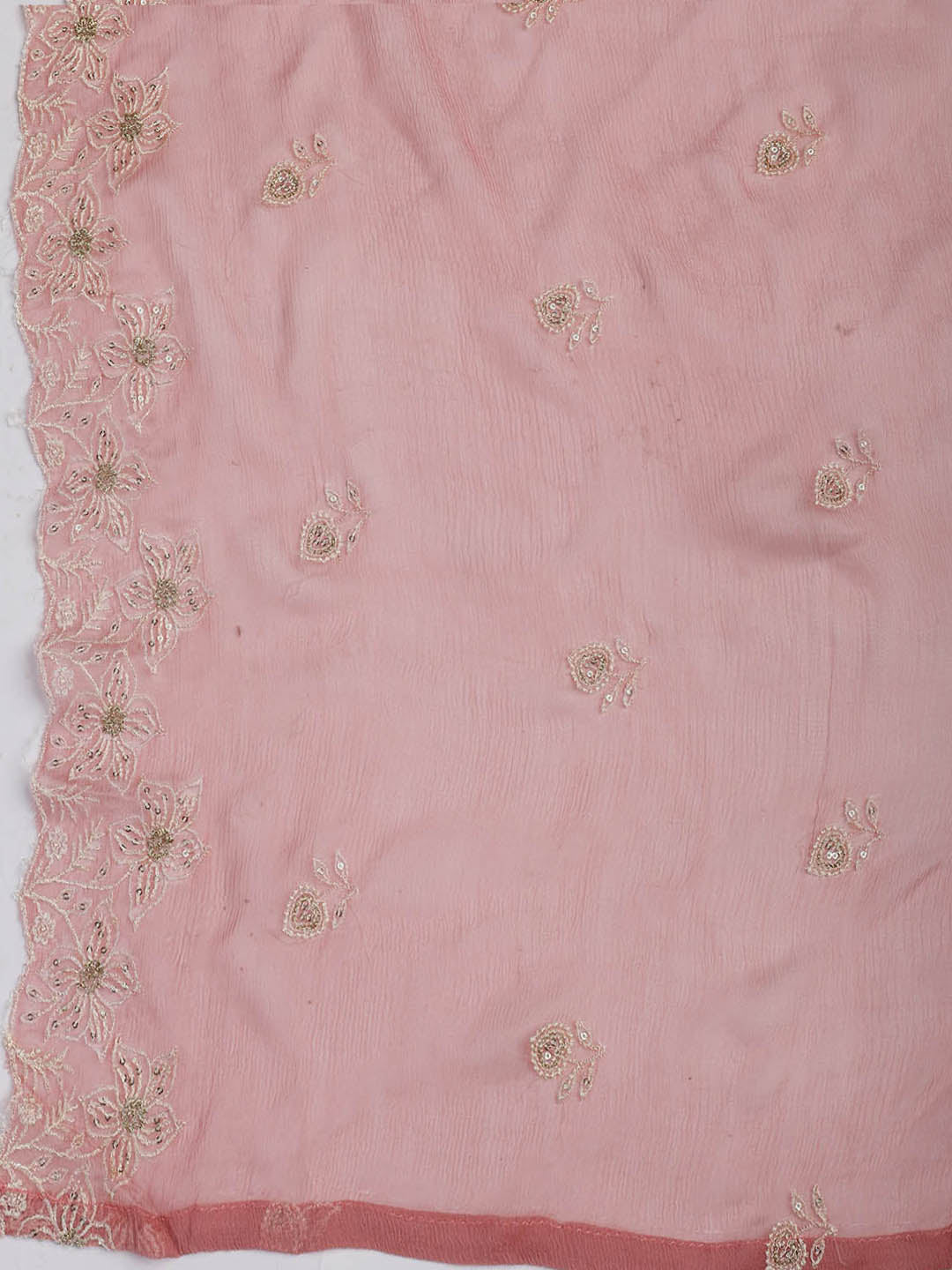 Embroidered Organza Unstitched Suit Piece With Dupatta