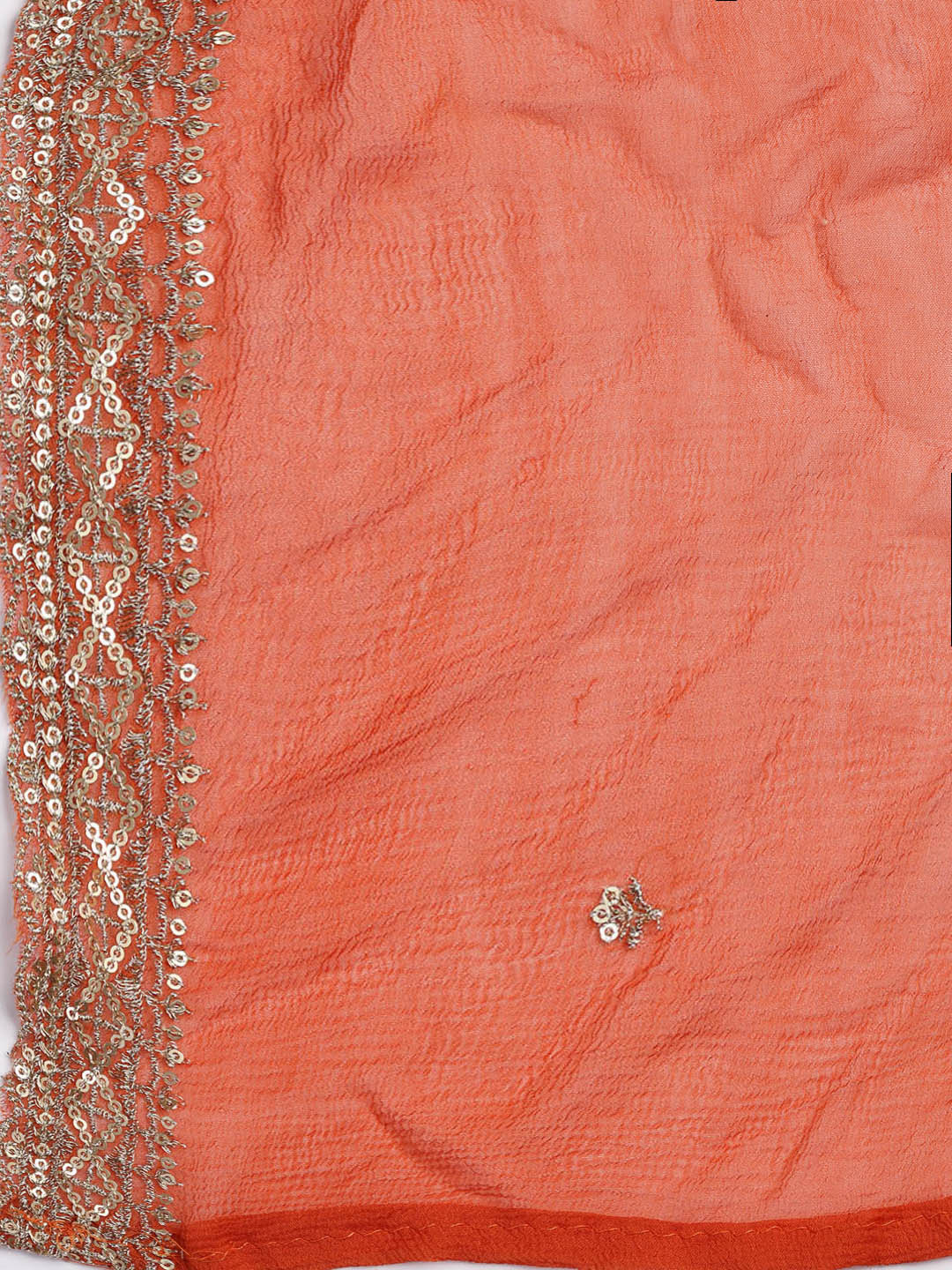 Patch Neck Art Silk Unstitched Suit With Dupatta