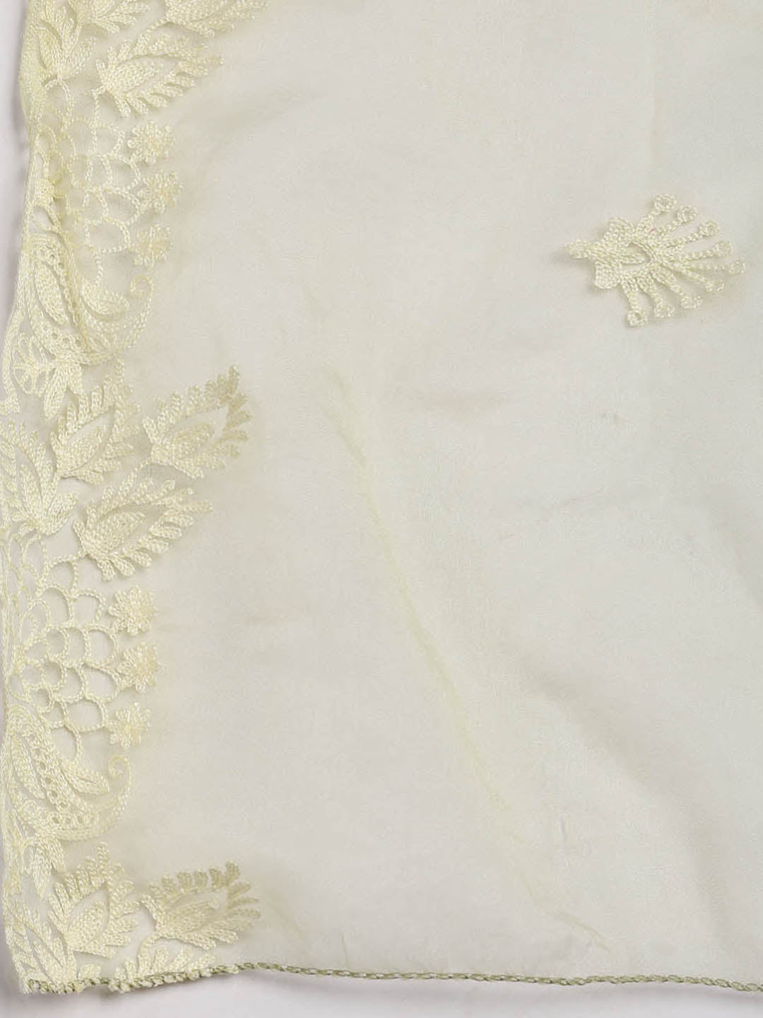 Cotton Blend Unstitched Suit Piece With Dupatta