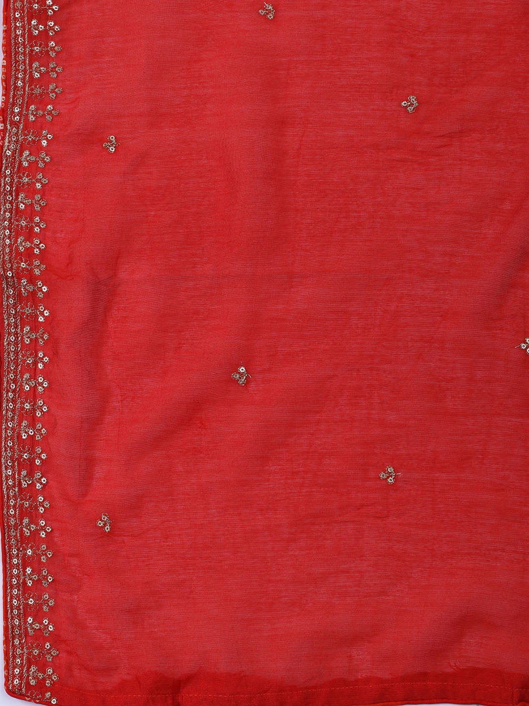 Neck Embroidered Cotton Blend Unstitched Suit With Dupatta