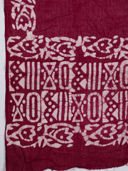 Printed Cotton Blend Unstitched Suit With Dupatta