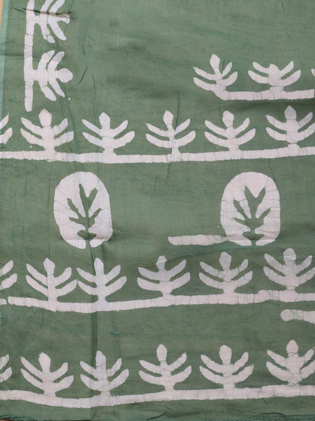 Printed Cotton Blend Unstitched Suit With Dupatta