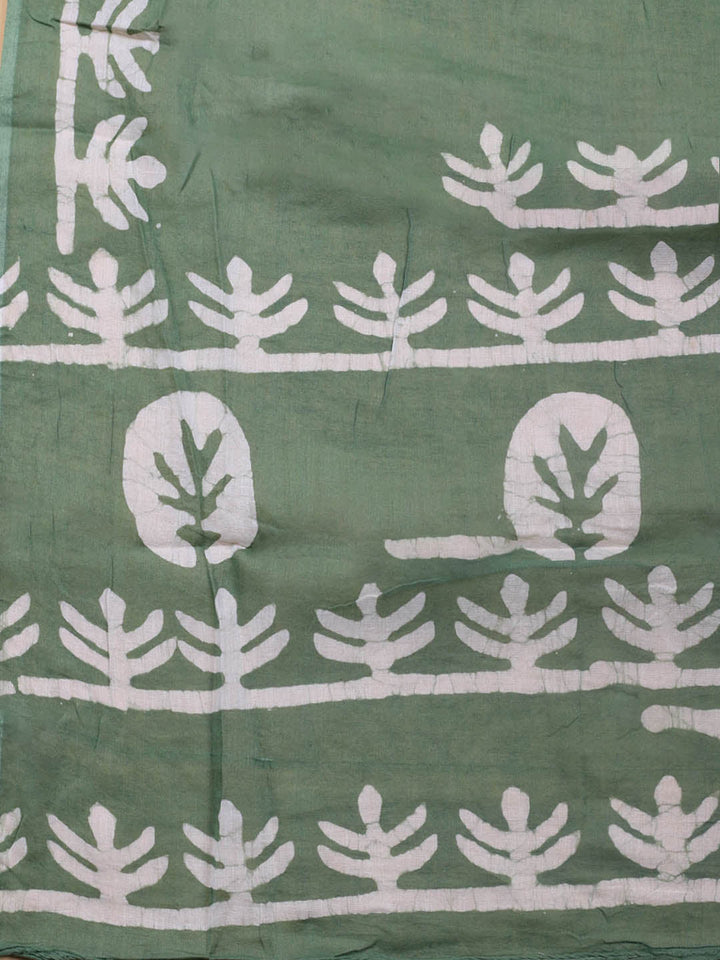 Printed Cotton Blend Unstitched Suit With Dupatta