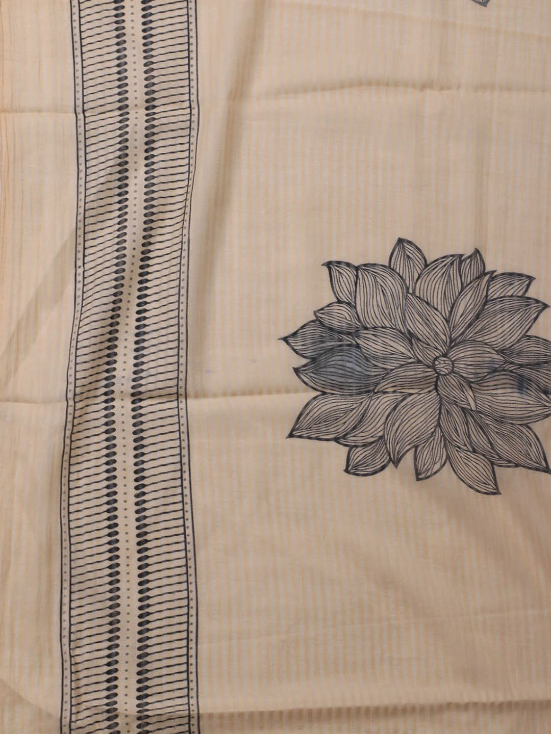 Printed Cotton Blend Unstitched Suit With Dupatta