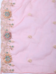 Embroidery Chanderi Unstitched Suit Piece With Dupatta