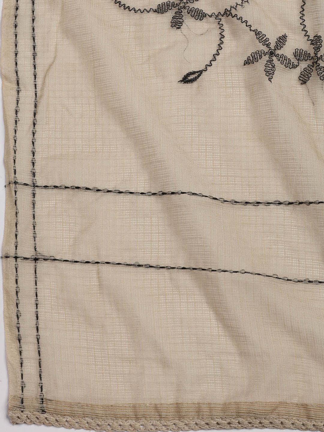 Woven Cotton Blend Unstitched Suit Piece With Dupatta
