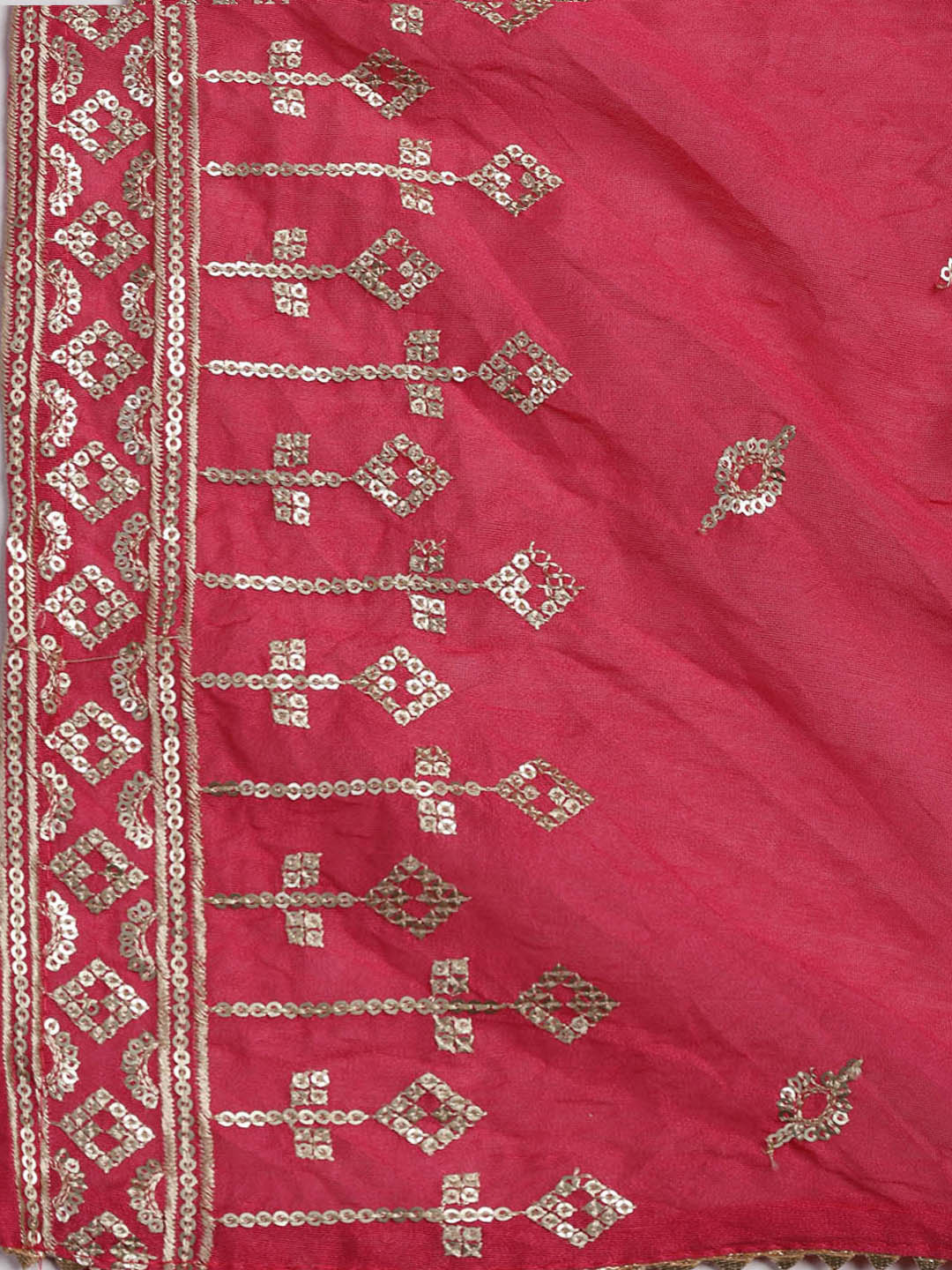 Embroidered Cotton Blend Unstitched Suit Piece With Dupatta