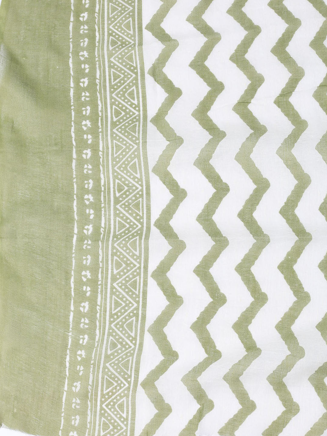 Printed Cotton Blend Unstitched Suit With Dupatta