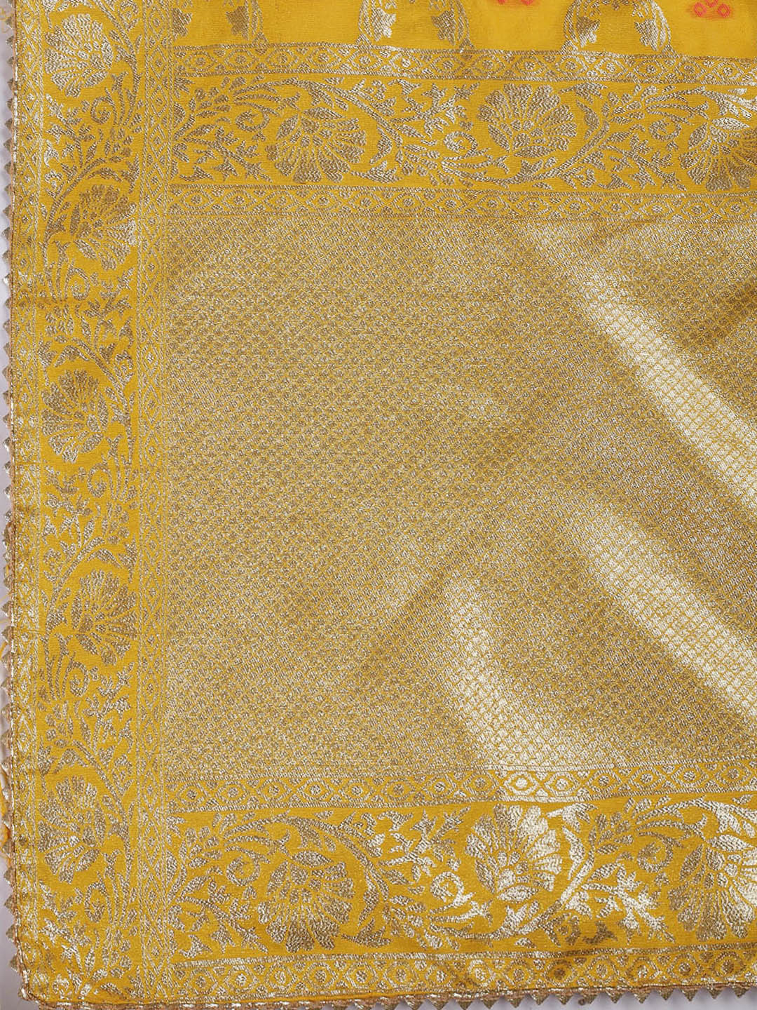Neck Embroidery Chanderi Unstitched Suit With Dupatta