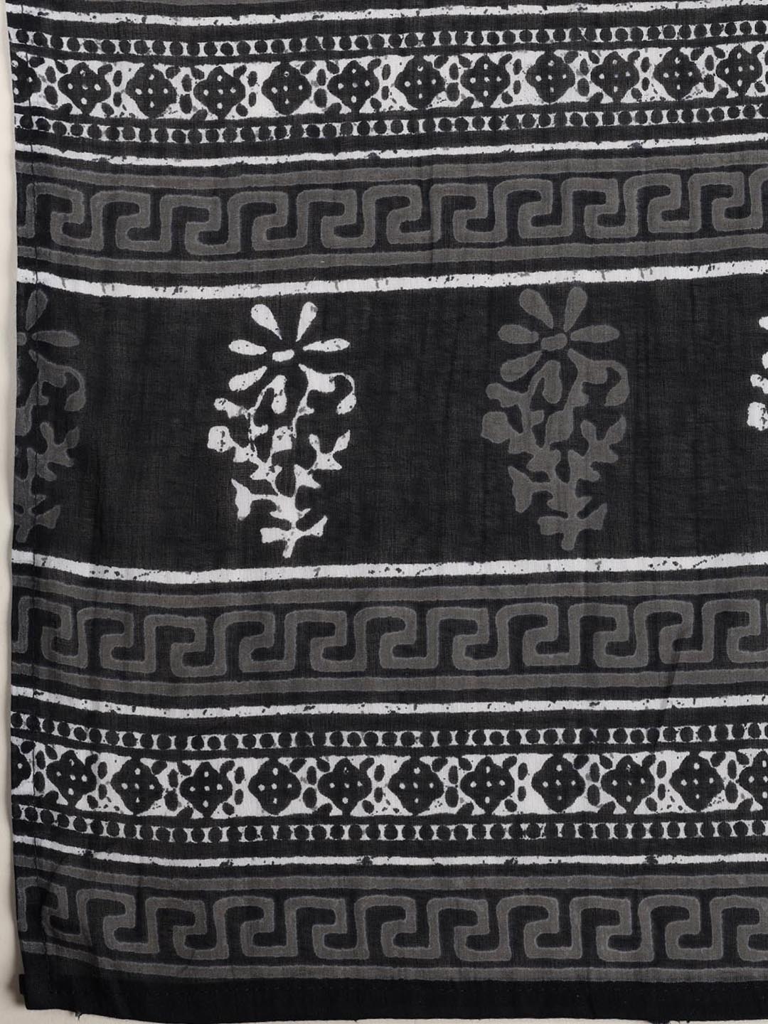 Embroidered Cotton Blend Unstitched Suit Piece With Dupatta