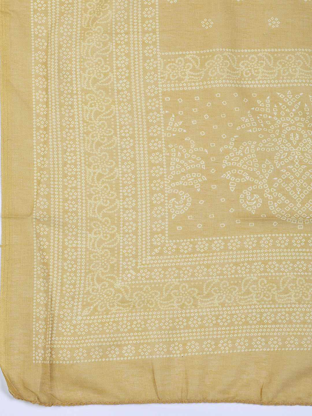 Neck Work Cotton Blend Unstitched Suit With Dupatta