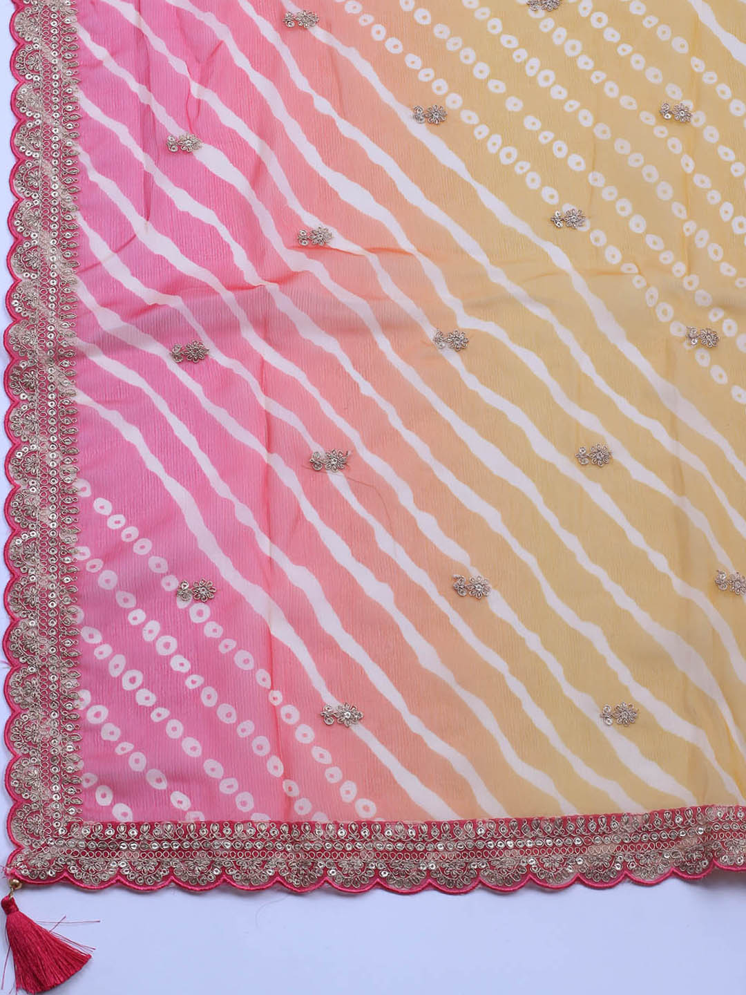 Embroidered Art Silk Unstitched Suit Piece With Dupatta