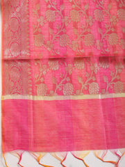 Woven Chanderi Unstitched Suit With Dupatta