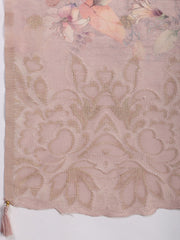 Embroidery Linen Unstitched Suit With Dupatta