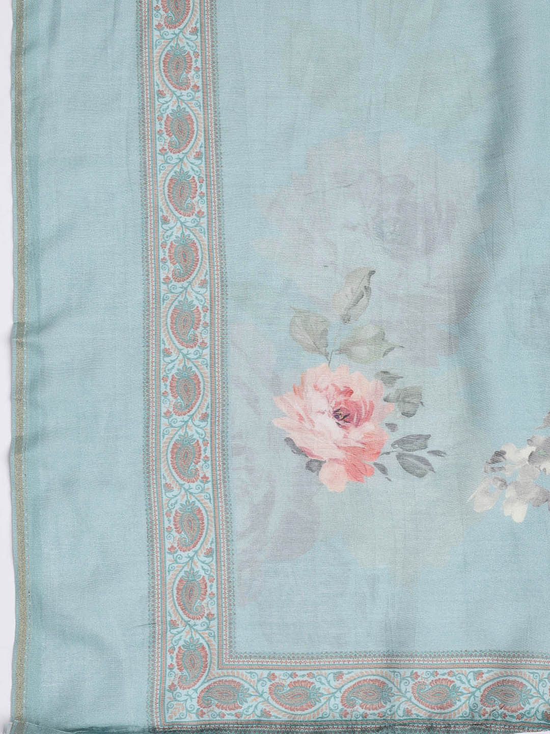 Printed Muslin Unstitched Suit With Dupatta