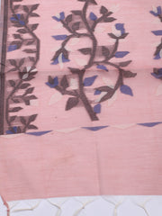 Jamdani Chanderi Unstitched Suit Piece With Dupatta
