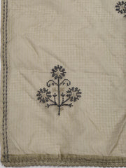 Embroidered Cotton Blend Unstitched Suit Piece With Dupatta