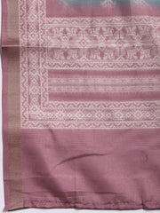Embroidered Chanderi Unstitched Suit Piece With Dupatta