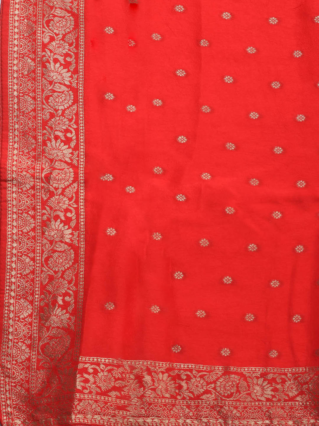 Embroidered Art Silk Unstitched Suit Piece With Dupatta