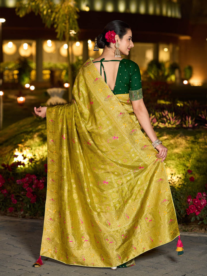 Sequence Woven Design Art Silk Saree