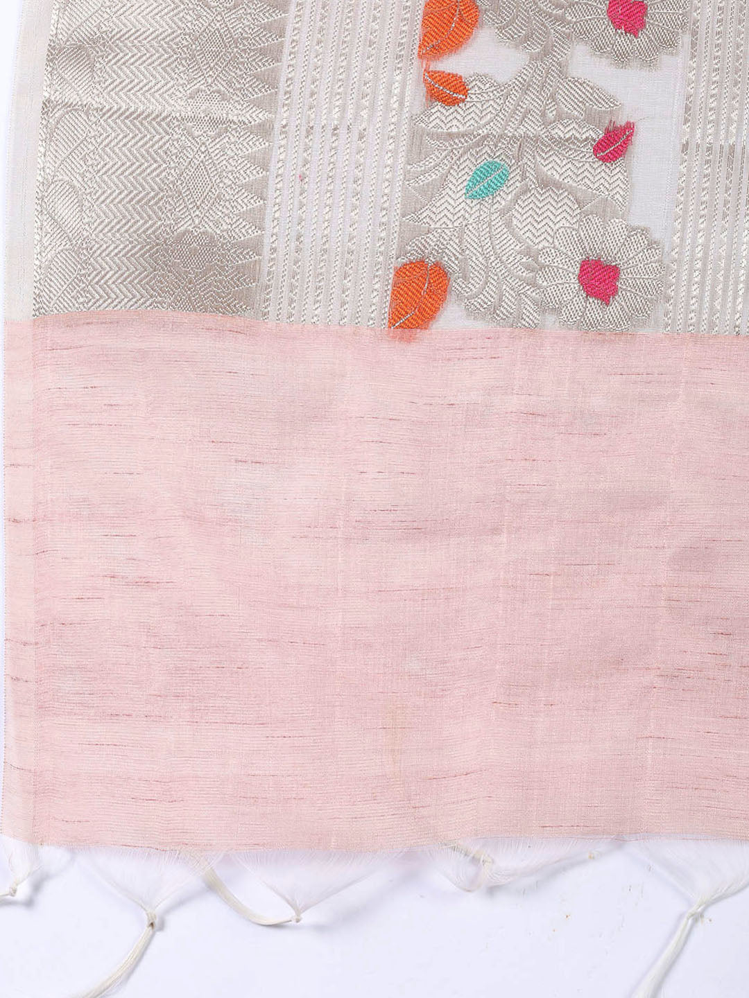 Neck Embroidered Tissue Unstitched Suit Piece With Dupatta