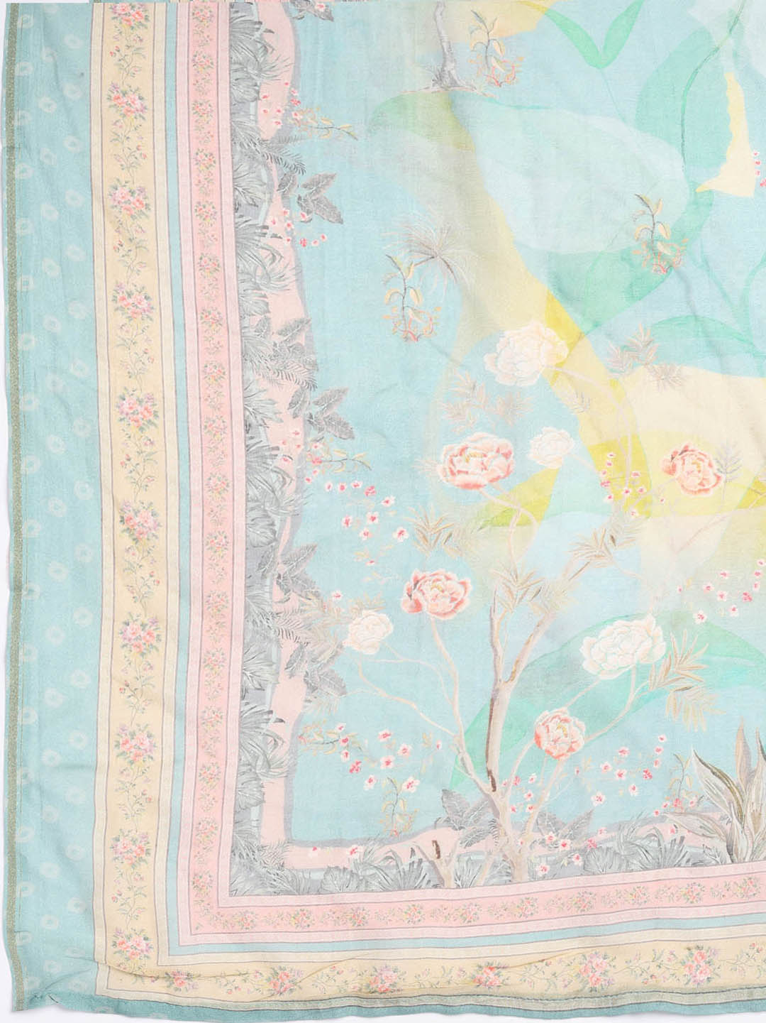 Printed Muslin Unstitched Suit With Dupatta
