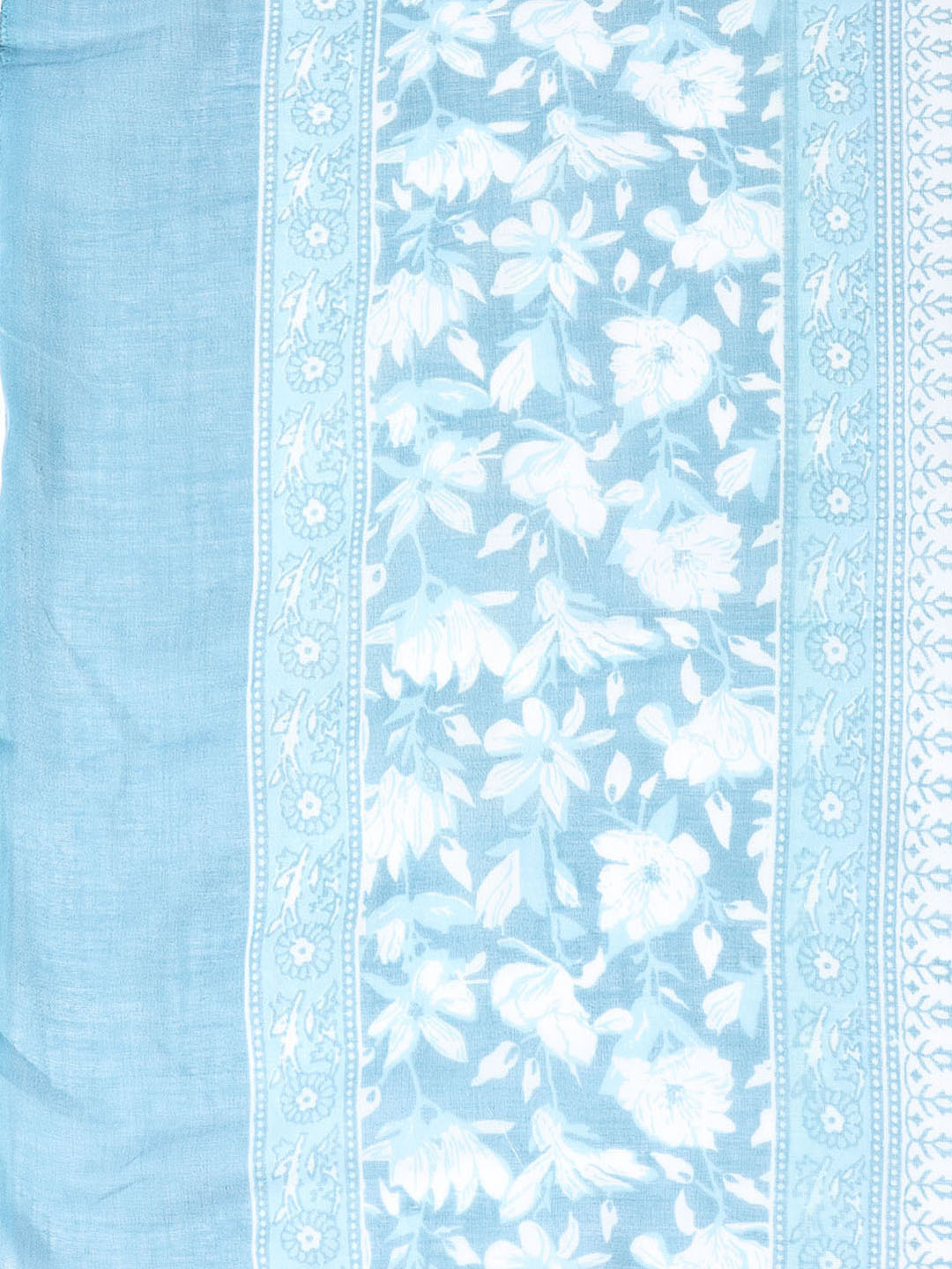 Printed Cotton Blend Unstitched Suit With Dupatta
